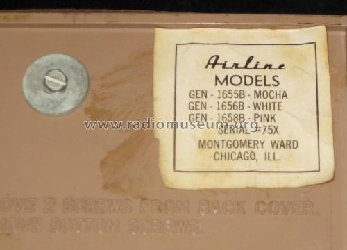 Airline 1656B; Montgomery Ward & Co (ID = 1810880) Radio