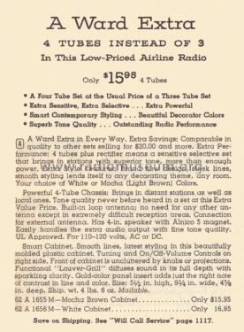 Airline 1656B; Montgomery Ward & Co (ID = 2101581) Radio