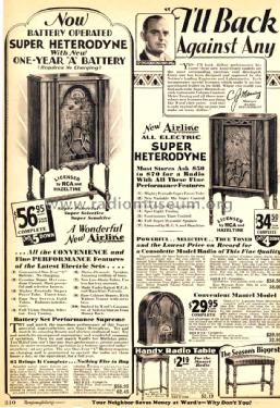 Airline 17 Order= 662 D 17; Montgomery Ward & Co (ID = 1749801) Radio
