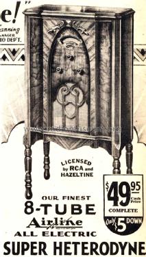 Airline 19 Order= 662 D 19; Montgomery Ward & Co (ID = 1749804) Radio