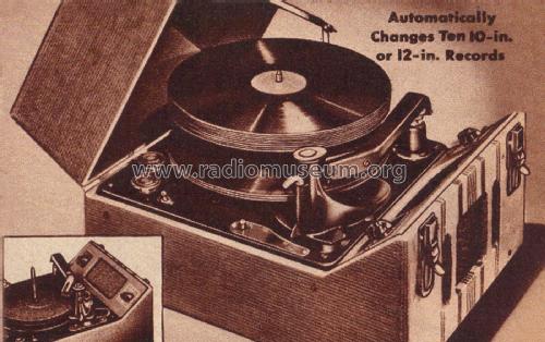 Airline 2198 Order= 451 B 2198 Record Changer Phonograph; Montgomery Ward & Co (ID = 1919459) R-Player