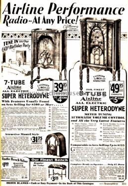 Airline 62-25 Order= 662 D 25; Montgomery Ward & Co (ID = 1749803) Radio