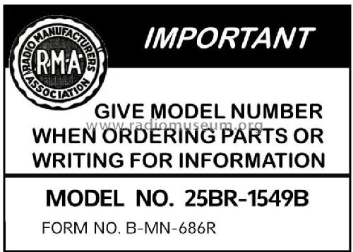 Airline 25BR-1549B ; Montgomery Ward & Co (ID = 2856475) Radio