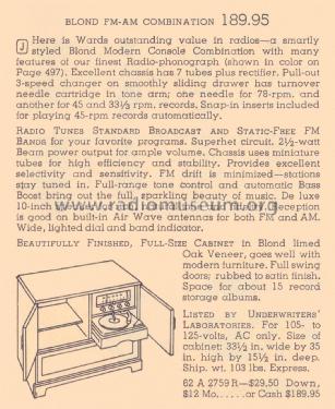 Airline 2759 ; Montgomery Ward & Co (ID = 2041646) Radio