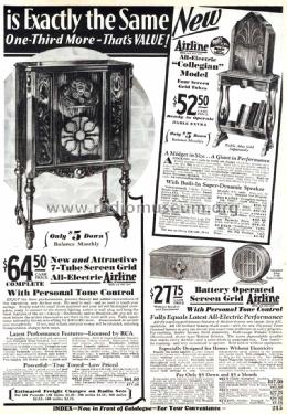 Airline 3296 Order= 662 B 3296; Montgomery Ward & Co (ID = 1750001) Radio