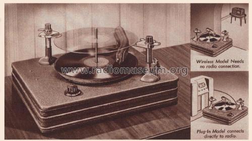 Airline 3856 Order= 462 C 3856 Wireless Record Changer; Montgomery Ward & Co (ID = 1954392) R-Player