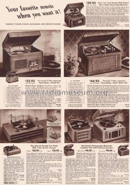 Airline 3857 Order= 462 C 3857 Plug-In Record Changer; Montgomery Ward & Co (ID = 1954397) R-Player