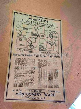 Airline 62-308 'Movie Dial' ; Montgomery Ward & Co (ID = 3140778) Radio