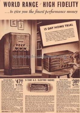 Airline 62-490 Order= P162 A 490 ; Montgomery Ward & Co (ID = 1880089) Radio