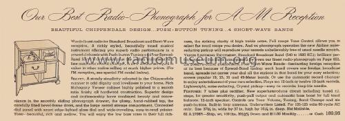 Airline 74BR-2708A Order= 62 A 2708R ; Montgomery Ward & Co (ID = 2009021) Radio