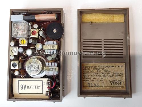 Airline 7 Transistor GEN-1158A ; Montgomery Ward & Co (ID = 2804689) Radio