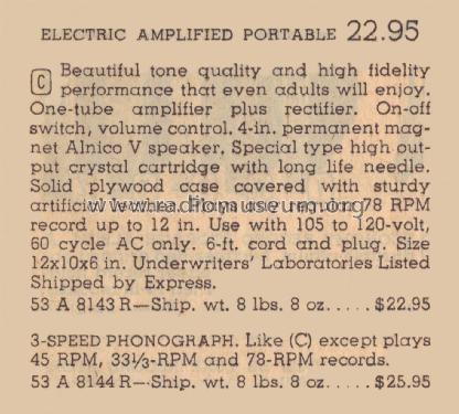 Airline 8143 ; Montgomery Ward & Co (ID = 2065871) R-Player