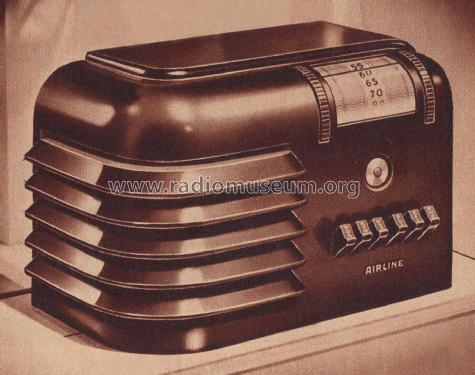 Airline 93WG604A Order= P462 C 604; Montgomery Ward & Co (ID = 1891564) Radio