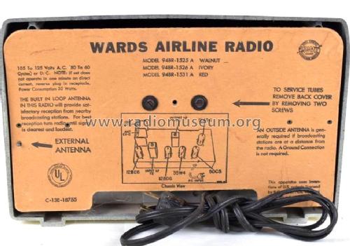 Airline 94BR-1526A ; Montgomery Ward & Co (ID = 2689463) Radio