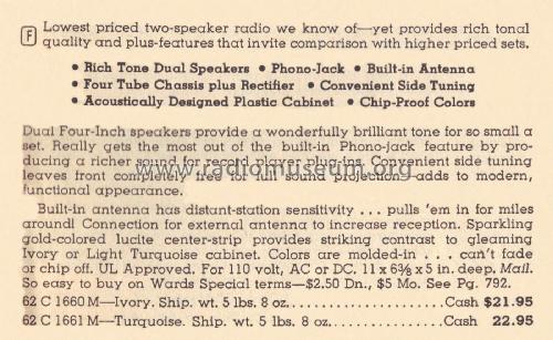 Airline GEN-1661A ; Montgomery Ward & Co (ID = 2115650) Radio