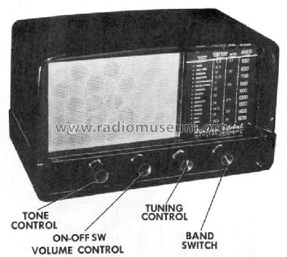 Airline Global 35WG-1573B; Montgomery Ward & Co (ID = 710540) Radio