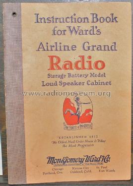 Airline Grand with Loud Speaker ; Montgomery Ward & Co (ID = 1221714) Radio