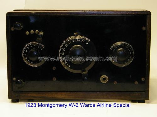 Airline Special 1923/1924 Model W-2; Montgomery Ward & Co (ID = 1300961) Radio