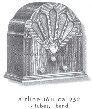 Airline 1611 Fantasy Order= 662 C 1611; Montgomery Ward & Co (ID = 1552043) Radio