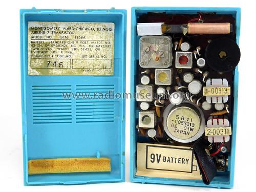 Airline 7 Transistor GEN-1158A ; Montgomery Ward & Co (ID = 2338480) Radio