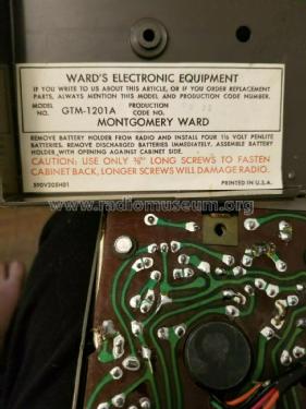 Seven Transistor GTM-1201A; Montgomery Ward & Co (ID = 2470908) Radio