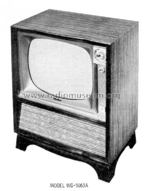 Wg 5063a Television Montgomery Ward Co Wards Airline Ch