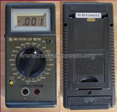 Digital LCR Meter MIC-4070D; Motech Industries (ID = 1618391) Equipment