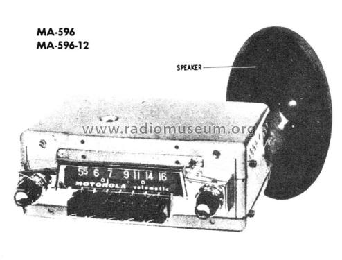 MA-596-12 ; Motorola Canada Ltd. (ID = 2299303) Car Radio