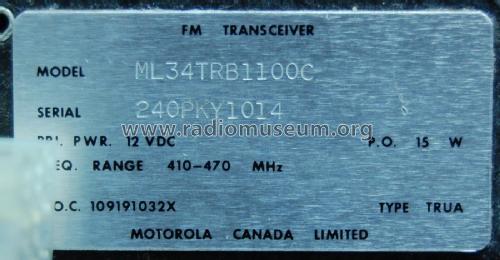 ML34TRB1100C ; Motorola Canada Ltd. (ID = 2577623) Amat TRX