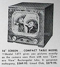 16T1B Ch= TS-60; Motorola Inc. ex (ID = 1231501) Television