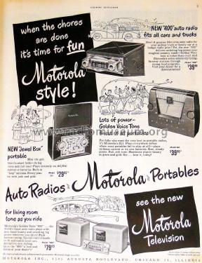 400 ; Motorola Inc. ex (ID = 1958350) Car Radio