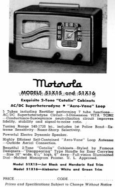 51X16 S-Grille ; Motorola Inc. ex (ID = 1431686) Radio