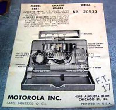 55B1 Ch=HS-486; Motorola Inc. ex (ID = 704368) Radio