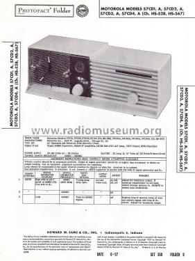 57CD4A Ch= HS-567; Motorola Inc. ex (ID = 2145950) Radio