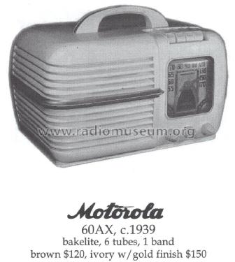 60XA2 ; Motorola Inc. ex (ID = 1459078) Radio