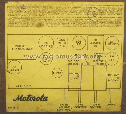 61CA ; Motorola Inc. ex (ID = 1408942) Radio