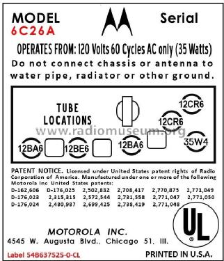 6C26 ; Motorola Inc. ex (ID = 2882949) Radio