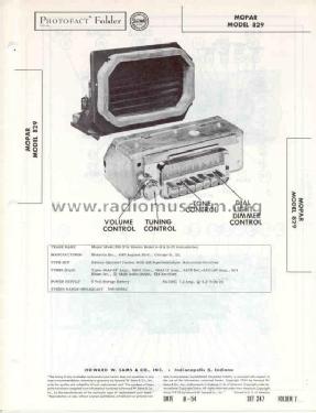 829 Mopar ; Motorola Inc. ex (ID = 493962) Car Radio
