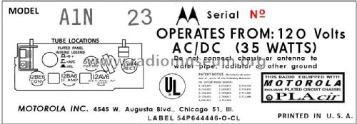 A1N Ch= HS-744; Motorola Inc. ex (ID = 2908624) Radio