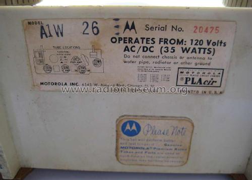 A1W Ch= HS-744; Motorola Inc. ex (ID = 1292546) Radio