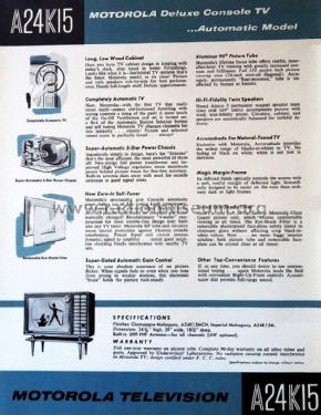 A24K15MCH Ch= VTS-539; Motorola Inc. ex (ID = 1575588) Television