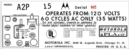 A2P Ch= HS-745; Motorola Inc. ex (ID = 2892306) Radio