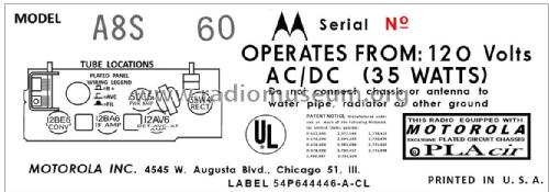 A8S Ch= HS-744; Motorola Inc. ex (ID = 2908632) Radio