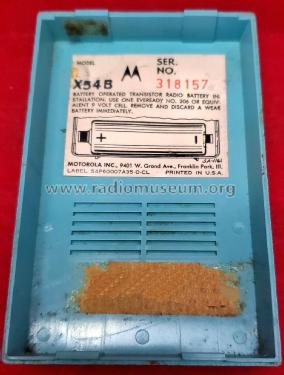 All Transistor X54B Ch= HS-6123; Motorola Inc. ex (ID = 2965188) Radio