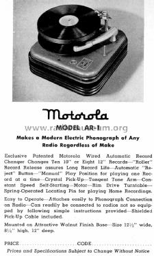 AR-1 ; Motorola Inc. ex (ID = 1427995) Ton-Bild