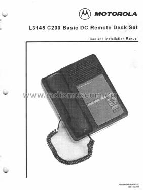 Basic DC remote Desk set L3145 C200; Motorola Inc. ex (ID = 1922874) Misc