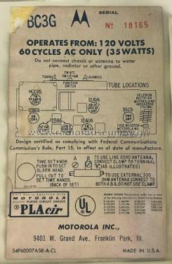 BC3G Ch= HS-4124; Motorola Inc. ex (ID = 2840947) Radio