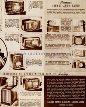 Golden Voice 1937; Motorola Inc. ex (ID = 1435751) Car Radio