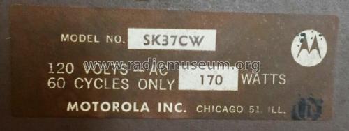 SK37CW Ch= HS-767 Ch= HS-781; Motorola Inc. ex (ID = 2410018) Ton-Bild