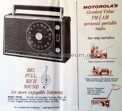 TP71B Ch= HS-6135; Motorola Inc. ex (ID = 1532675) Radio
